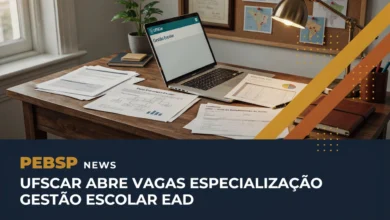 Veja os documentos exigidos, a taxa de R$ 50 e o passo a passo da especialização gratuita em gestão escolar da UFSCar antes de se inscrever até 6/8.