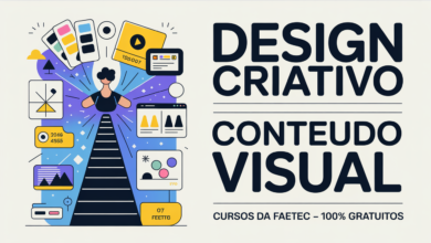 FAETEC abre 4 cursos gratuitos em Design Gråfico & Visual: 640h de formação. InscriçÔes até 19/07/2026, aulas a partir de 03/08/2026.