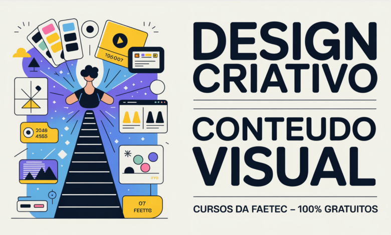 FAETEC abre 4 cursos gratuitos em Design Gráfico & Visual: 640h de formação. Inscrições até 19/07/2026, aulas a partir de 03/08/2026.