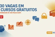 5 cursos de extensão gratuitos da USP — Filosofia, Literatura, Geografia, Psicologia Social, Cinema. 630 vagas. Inscrições até 27/08. Sorteio 28/08.