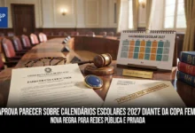 CNE aprova parecer sobre ajuste do calendário escolar de 2027 nas 8 cidades-sede da Copa do Mundo Feminina FIFA. Entenda as regras.
