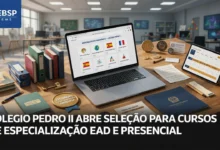 Colégio Pedro II abre 215 vagas em sete especializações gratuitas, seis a distância. Inscrições até 20/08 pelo Dhuí. Confira cursos e requisitos.