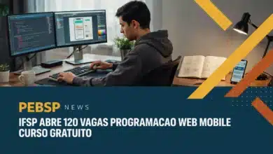 Confira as 120 vagas gratuitas do IFSP para curso de Programação Web e Mobile com IONIC. Assíncrono, 42h, inscrições até 7 de agosto de 2026.