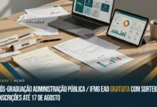 Confira as 150 vagas em especialização gratuita do IFMG em Administração Pública a distância. Inscrições até 17 de agosto. Seleção por sorteio.