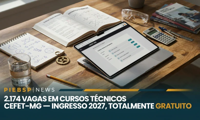 Confira o edital de ingresso nos cursos técnicos gratuitos do CEFET-MG para 2027. São 2.174 vagas em diversas áreas distribuídas em 11 polos.