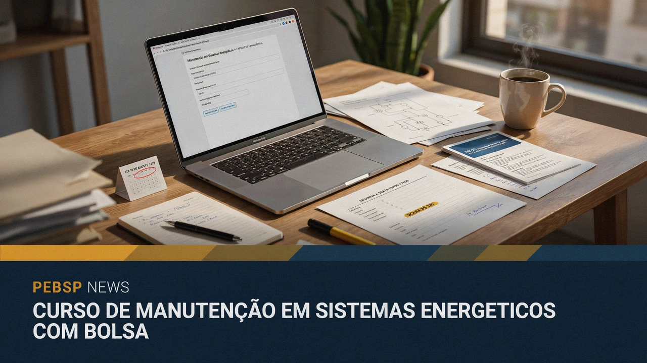 Curso gratuito FAIFSulIFSul Pelotas 25 vagas em Manutenção em Sistemas Energéticos. Bolsa R$ 320, certificado NR-10. Inscrições até 16 de agosto.