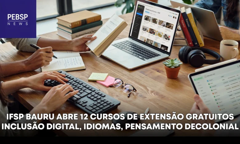 Cursos de extensão gratuitos IFSP lança edital para turmas de espanhol, inglês, informática e mais. Inscrições abertas até 0908.