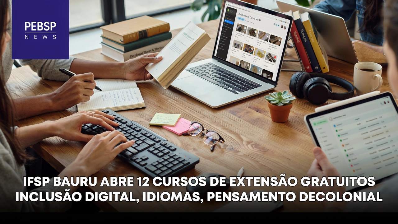 Cursos de extensão gratuitos IFSP lança edital para turmas de espanhol, inglês, informática e mais. Inscrições abertas até 0908.