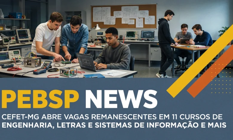 Edital do CEFET-MG oferece vagas remanescentes nos cursos de graduação em Engenharia, Letras, Química e Sistemas de Informação. Confira!