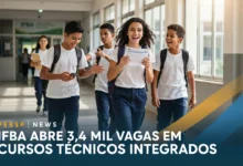 Edital do IFBA oferece vagas em 22 cursos técnicos integrados ao Ensino Médio distribuídos em 24 polos da Bahia. Inscrições até 1009.