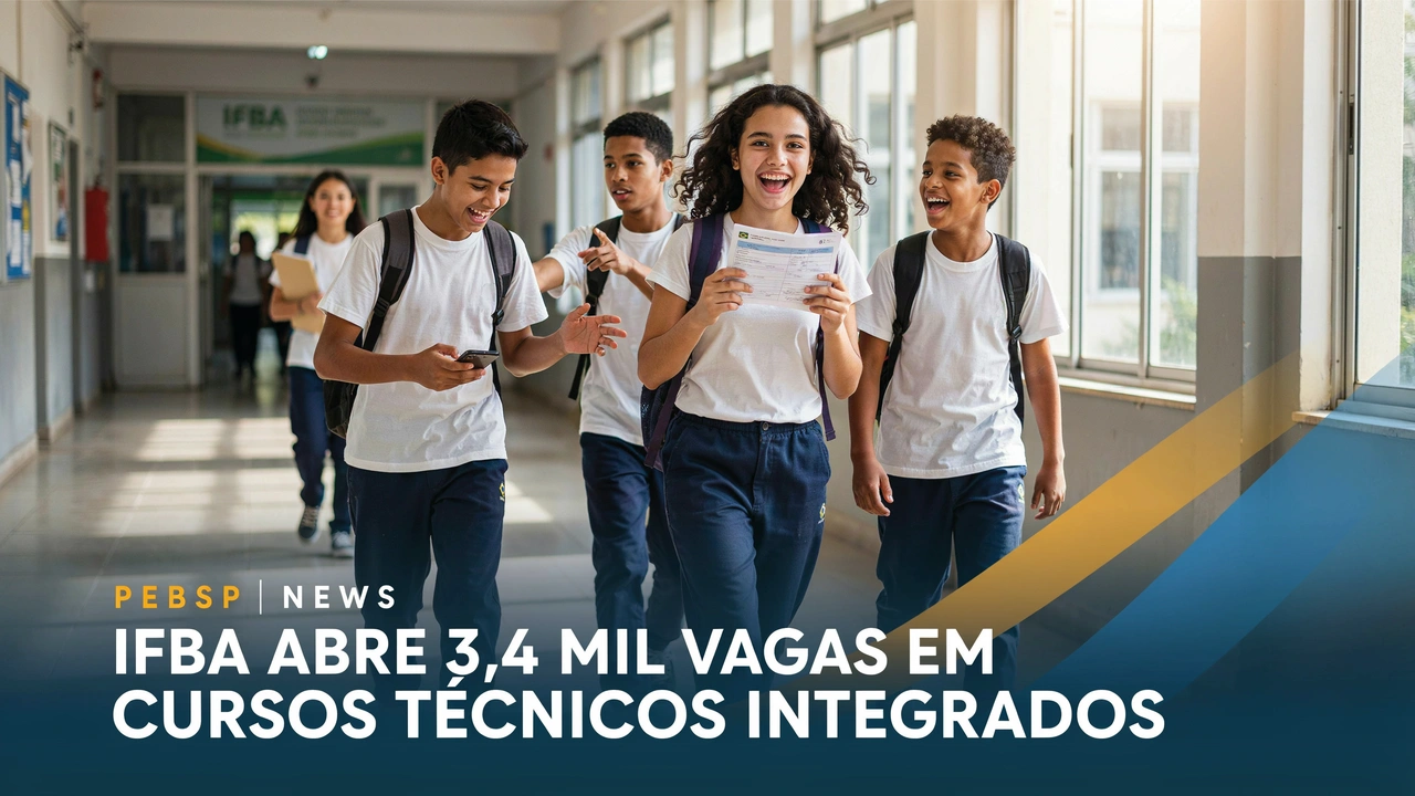 Edital do IFBA oferece vagas em 22 cursos técnicos integrados ao Ensino Médio distribuídos em 24 polos da Bahia. Inscrições até 1009.