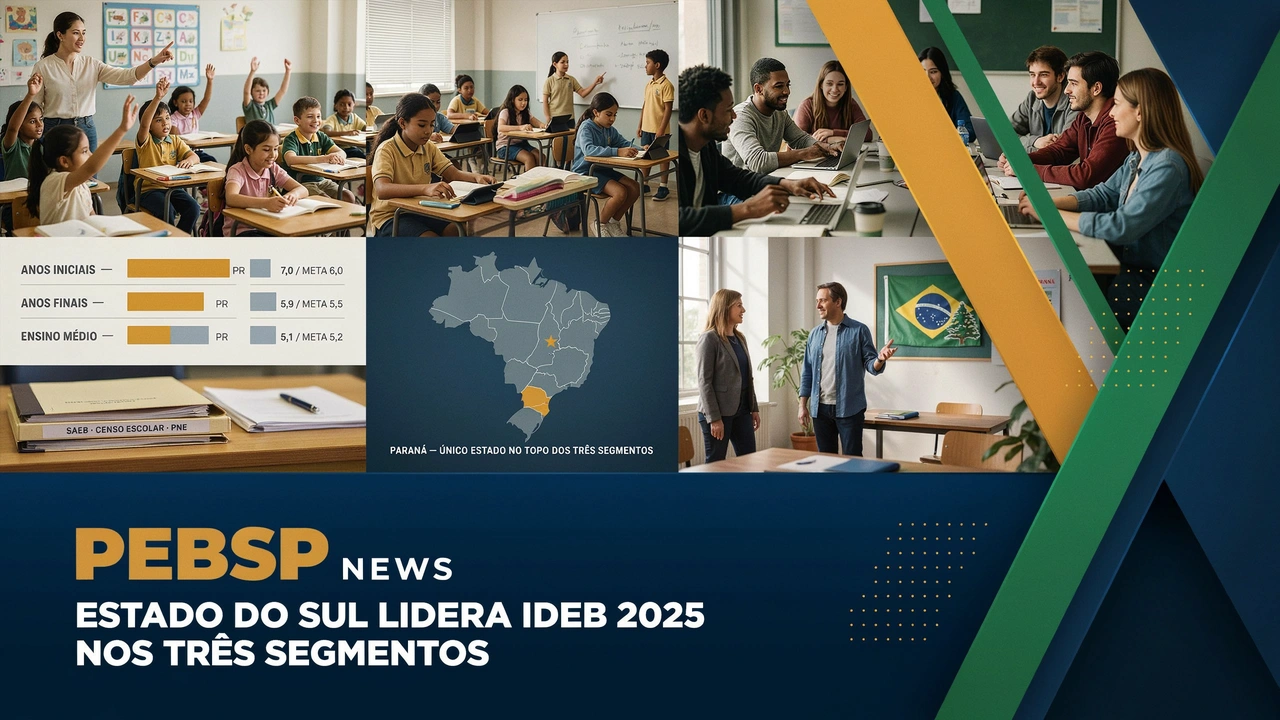 Enquanto a maioria dos estados perde desempenho entre etapas, o Paraná mantém a liderança do Ideb 2025 do início ao fim da educação básica.