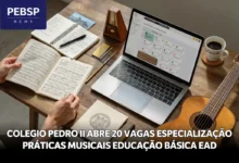 Especialização em Práticas Musicais do Colégio Pedro II tem 375 horas e 18 meses de duração com aulas a distância.