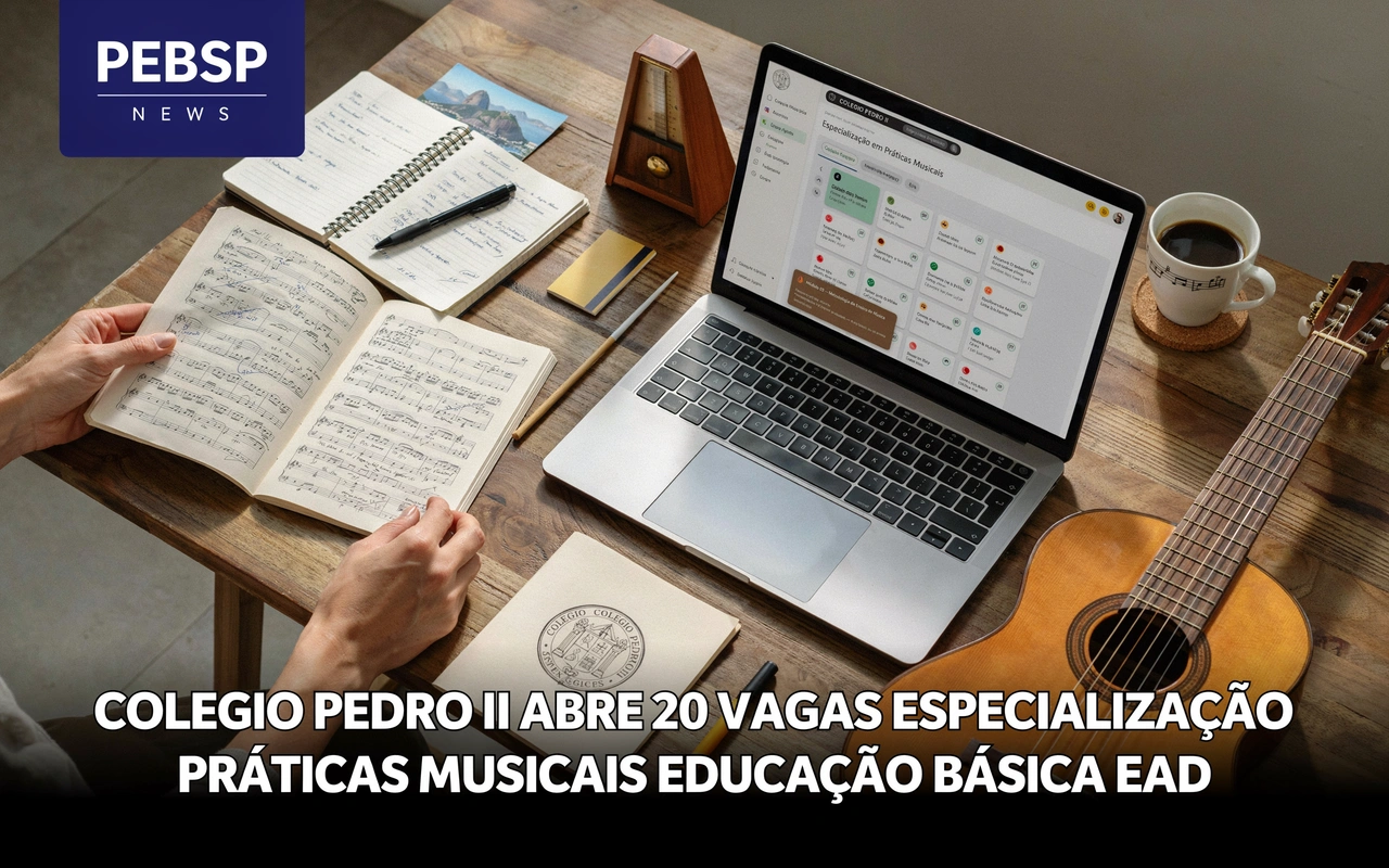 Especialização em Práticas Musicais do Colégio Pedro II tem 375 horas e 18 meses de duração com aulas a distância.