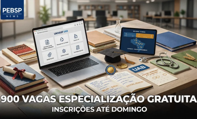 Faltam poucos dias para o fim das inscrições na especialização gratuita da UNIVASF. Veja vagas por curso, polos e documentos exigidos.
