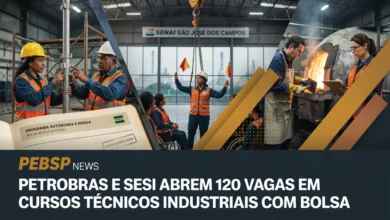 Firjan SESI e Petrobras abrem 120 vagas em cursos gratuitos de qualificação em São José dos Campos, com bolsa de até R$ 858. Veja como se inscrever.