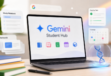 Google lança Student Hub no Gemini com flashcards e testes automáticos. Estudantes dos EUA ganham 1 ano grátis do AI Pro até 3112. Veja como acessar.