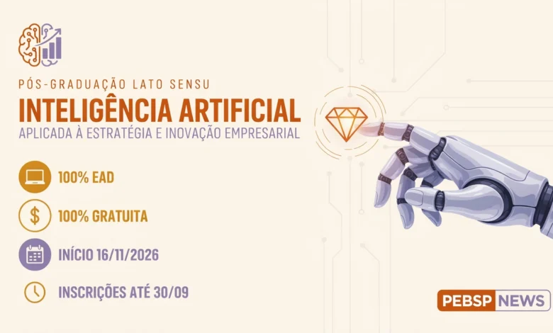 Graduados em qualquer área podem concorrer a uma das vagas da pós-graduação EAD de Inteligência Artificial do IFMG com seleção por sorteio.