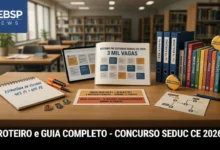 Guia completo de estudos Seduc CE Prova Objetiva (P1), Prova Prática (P2), 14 disciplinas, dicas práticas e cronograma comprovado.