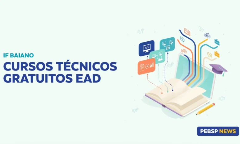 IF Baiano Bom Jesus da Lapa abre 400 vagas em 5 cursos técnicos EaD gratuitos; inscrições até 16 de outubro de 2026.