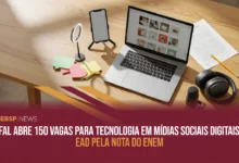 IFAL abre 150 vagas no vestibular EaD de Mídias Sociais Digitais. Inscrições até 3008 em 5 polos de Alagoas. Confira vagas, cotas e cronograma.