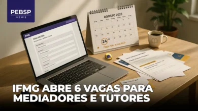 IFMG abre 6 vagas para mediador pedagógico em Administração Pública EaD com bolsa de R$ 1.100. Inscrições até 24 de agosto. Confira requisitos e como se inscrever.