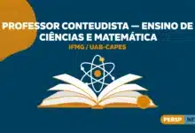 IFMG abre seleção para professor conteudista em pós-graduação de Ciências e Matemática, com bolsa de R$ 1.850. Inscrições até 3108. Veja o edital.