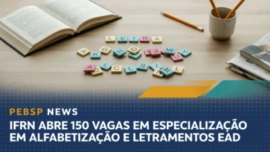 IFRN abre seleção sem provas para especialização em alfabetização e letramento na modalidade EAD com vagas em 5 polos. Veja o edital aqui!