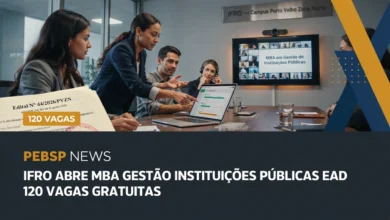 IFRO retifica edital do MBA EaD em Gestão de Instituições Públicas. Agora aceita certificado ou declaração além do diploma. Inscrições até 12082026.