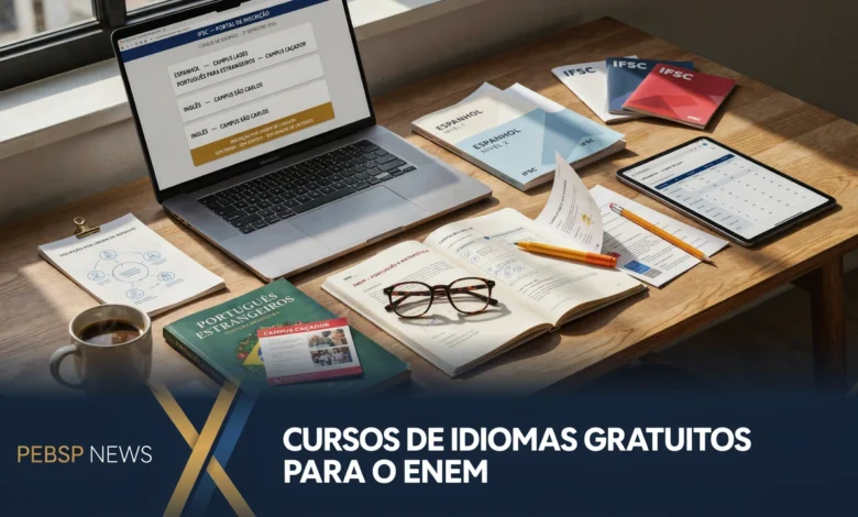 IFSC abre inscrições para cursos gratuitos de idiomas em Caçador, Lages e São Carlos até 31082026. Seleção por ordem de inscrição; confira as vagas.