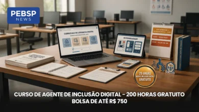 IFSP Diadema abre 25 vagas para curso gratuito de Agente de Inclusão Digital, com bolsa de R$ 750. Inscrições até 18/08/2026. Veja como se inscrever.