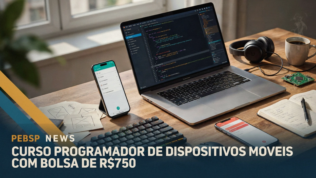 IFSP Diadema abre 50 vagas para curso gratuito de Programador de Dispositivos Móveis, com bolsa de R$ 750. Inscrições até 18082026.