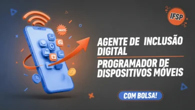 IFSP Diadema seleciona 75 candidatos para cursos FIC gratuitos em inclusão digital e programação móvel, com bolsa PRONATEC. Inscrições até 18082026.