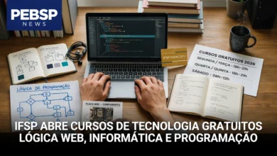 IFSP Miracatu oferece 3 cursos gratuitos de tecnologia — lógica, programação web e informática. 60 vagas, inscrições até 7 de agosto de 2026.