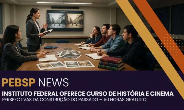 IFSP oferece curso gratuito de extensão sobre história e cinema, com 40 vagas e carga de 60 horas. Confira o edital e inscreva-se até 12 de agosto de 2026.