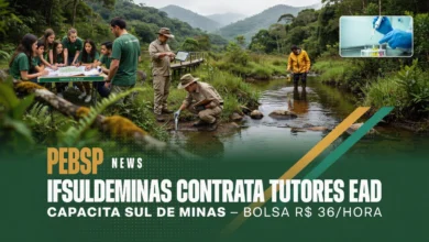 IFSULDEMINAS seleciona 6 tutores EaD para curso de Perícia Ambiental, bolsa de R$ 36 por hora. Inscrições gratuitas até 1408. Veja como participar.