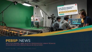 IFSertãoPE abre 16 vagas de professor regente do Profuncionário, bolsa de R$ 50 por hora-aula. Inscrições até 1208. Confira as disciplinas.