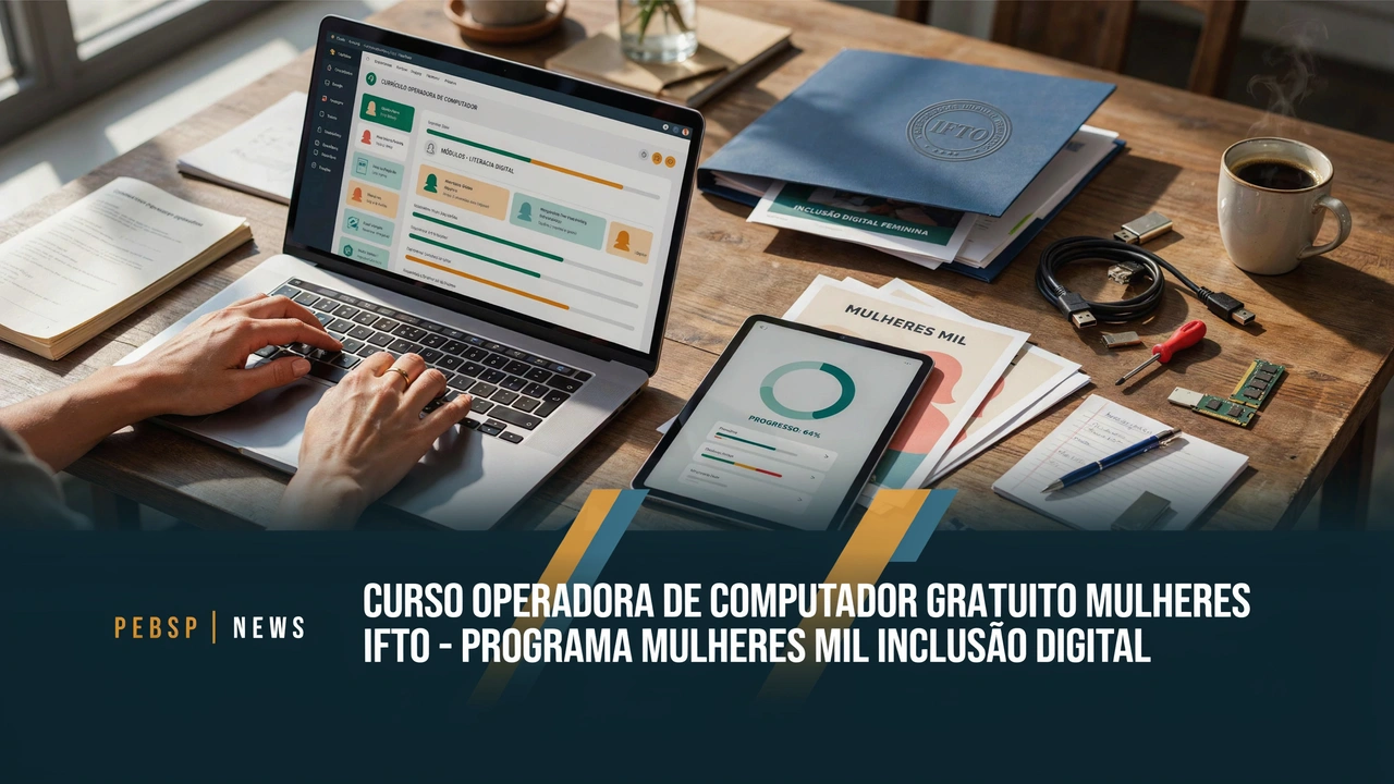 IFTO Pedro Afonso abre 35 vagas para mulheres no curso gratuito Operadora de Computador. Programa Mulheres Mil. Inscrições até 18 de agosto.