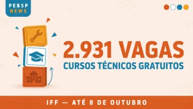 Inscrições abertas para os cursos técnicos subsequentes, integrados e concomitantes do IFF, disponíveis em diversas áreas e ingresso em 2027.