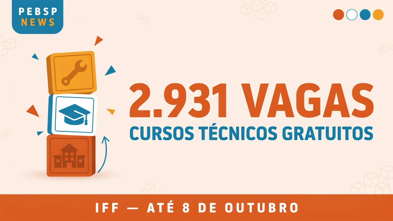 Inscrições abertas para os cursos técnicos subsequentes, integrados e concomitantes do IFF, disponíveis em diversas áreas e ingresso em 2027.
