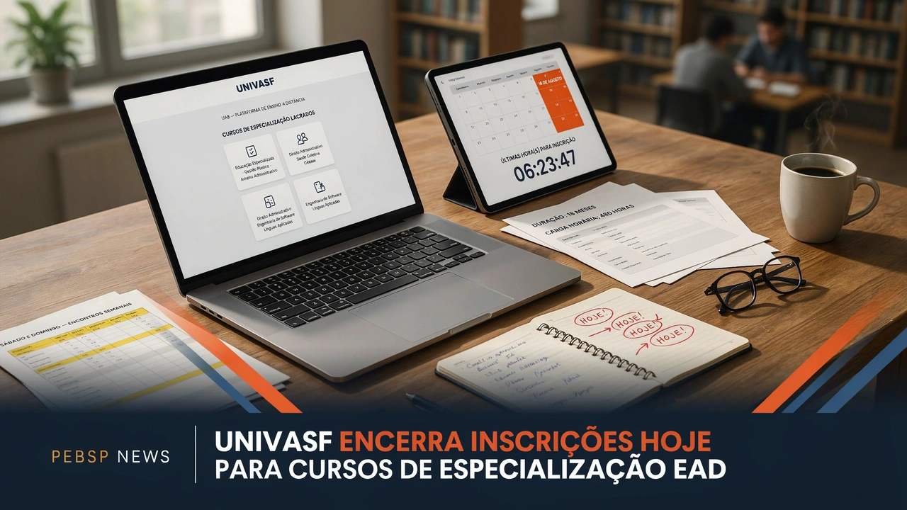 Inscrições encerram hoje para 900 vagas de especialização EAD gratuita na UNIVASF. Educação indígena, gestão, tecnologias agrícolas e mais. Sem mensalidade.
