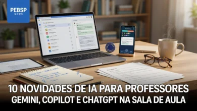 Levantamento traz 10 novidades de IA na educação para o ano letivo Gemini, Copilot e ChatGPT K-12. Confira as ferramentas para professores.
