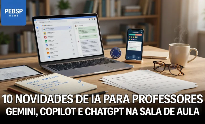 Levantamento traz 10 novidades de IA na educação para o ano letivo Gemini, Copilot e ChatGPT K-12. Confira as ferramentas para professores.