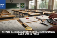 MEC abre inscrições para Professores efetivos que desejam trabalhar no ENEM 2026. Oportunidade para Rede de Interlocutores Escolares; Confira.