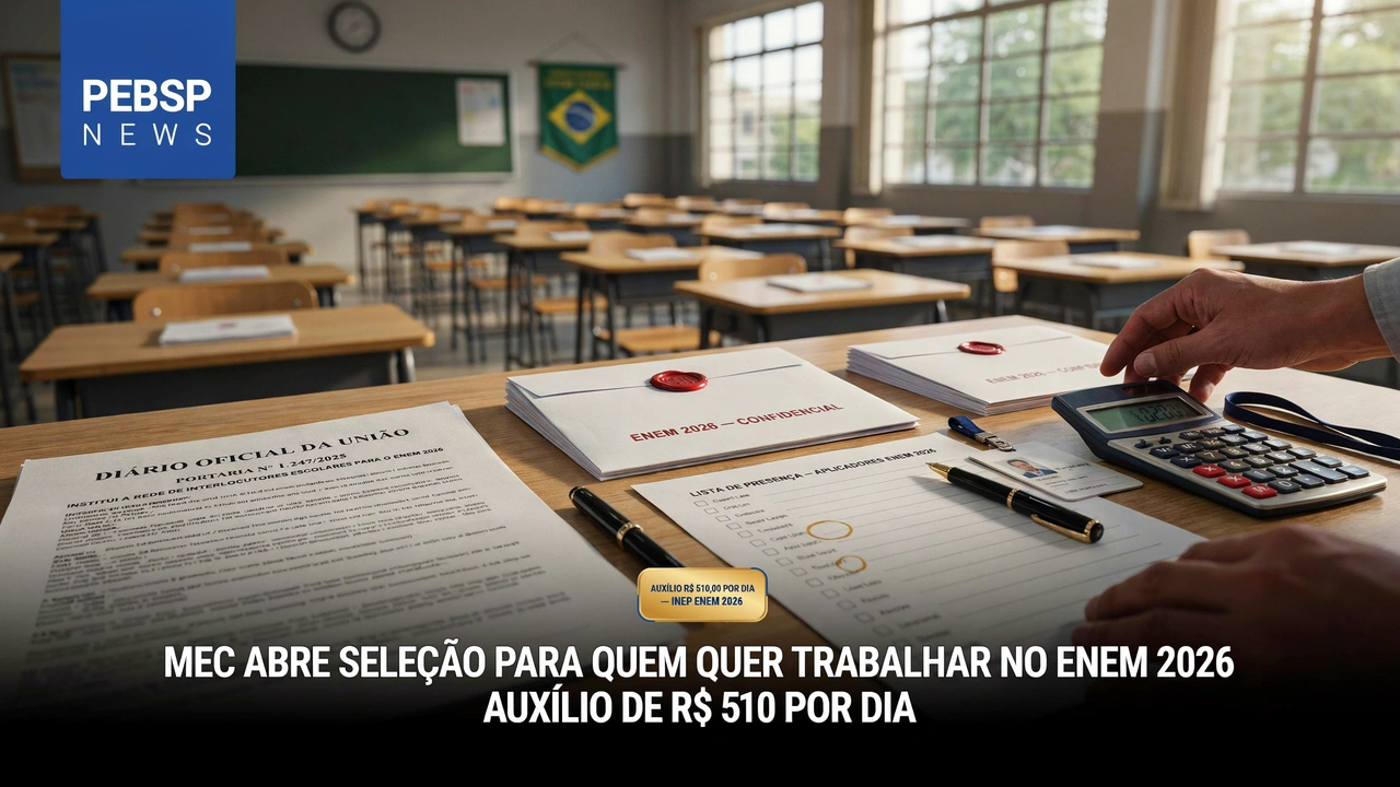 MEC abre inscrições para Professores efetivos que desejam trabalhar no ENEM 2026. Oportunidade para Rede de Interlocutores Escolares; Confira.