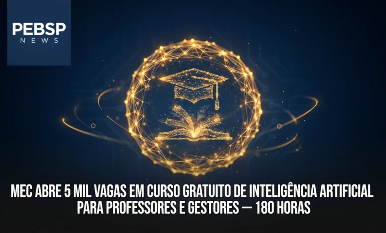 MEC lança novo curso de Inteligência Artificial para professores com 180 horas e certificado reconhecido em todo o território nacional