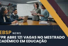 Mestrado em Educação da UFPR abre 121 vagas presenciais gratuitas. Inscrições até 7 de agosto de 2026 pelo SIGA. Sem taxa de inscrição ou mensalidade.