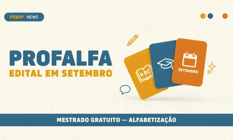 Mestrado profissional em Alfabetização - ProfAlfa edital de seleção divulgado em setembro pela COPEVEUFMG. Confira detalhes.