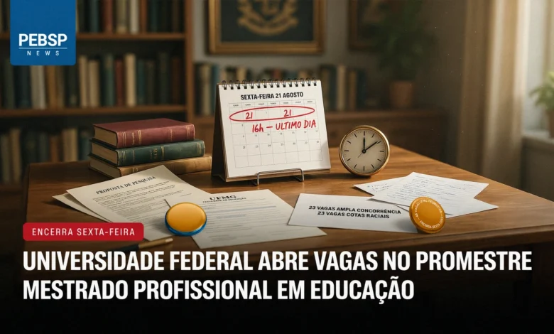 Mestrado profissional em Educação e Docência da UFMG 46 vagas em 8 linhas de pesquisa. Inscrições até 21 de agosto. Confira o edital, cronograma e critérios de seleção.