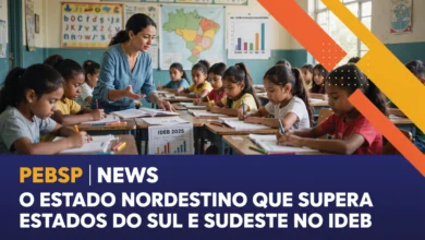 O Ceará teve a segunda maior nota do Ideb 2025 nos anos iniciais, superando São Paulo, Rio de Janeiro e outros estados do Sul e Sudeste.